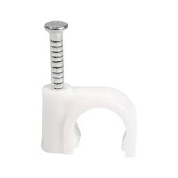 5/16" Cable Clips, White