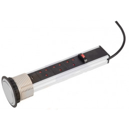 4 WAY US + 2 USB PDU IN-DESK