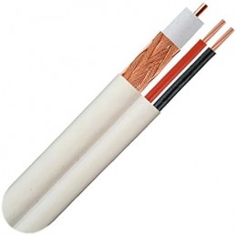 RG-59 Siamese 500FT White