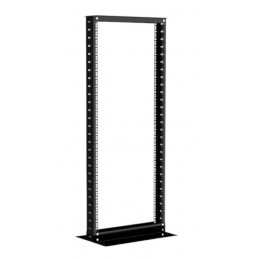 42U 2 post Open Rack, Black.